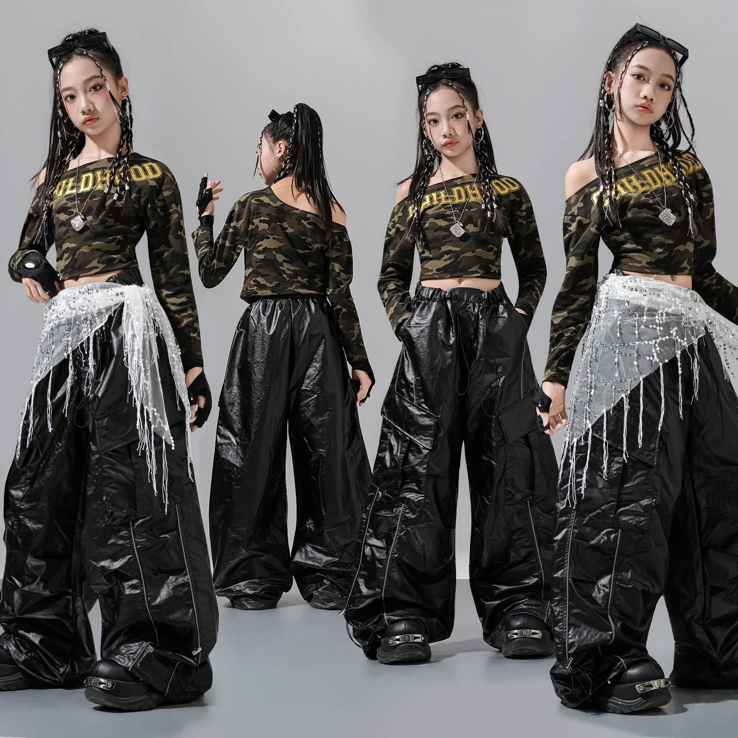 new-jazz-modern-dance-costumes-for-girls-crop-tops-pu-leather-pants-outfits-hip-hop-performance-stage-clothes-group-stage-wear