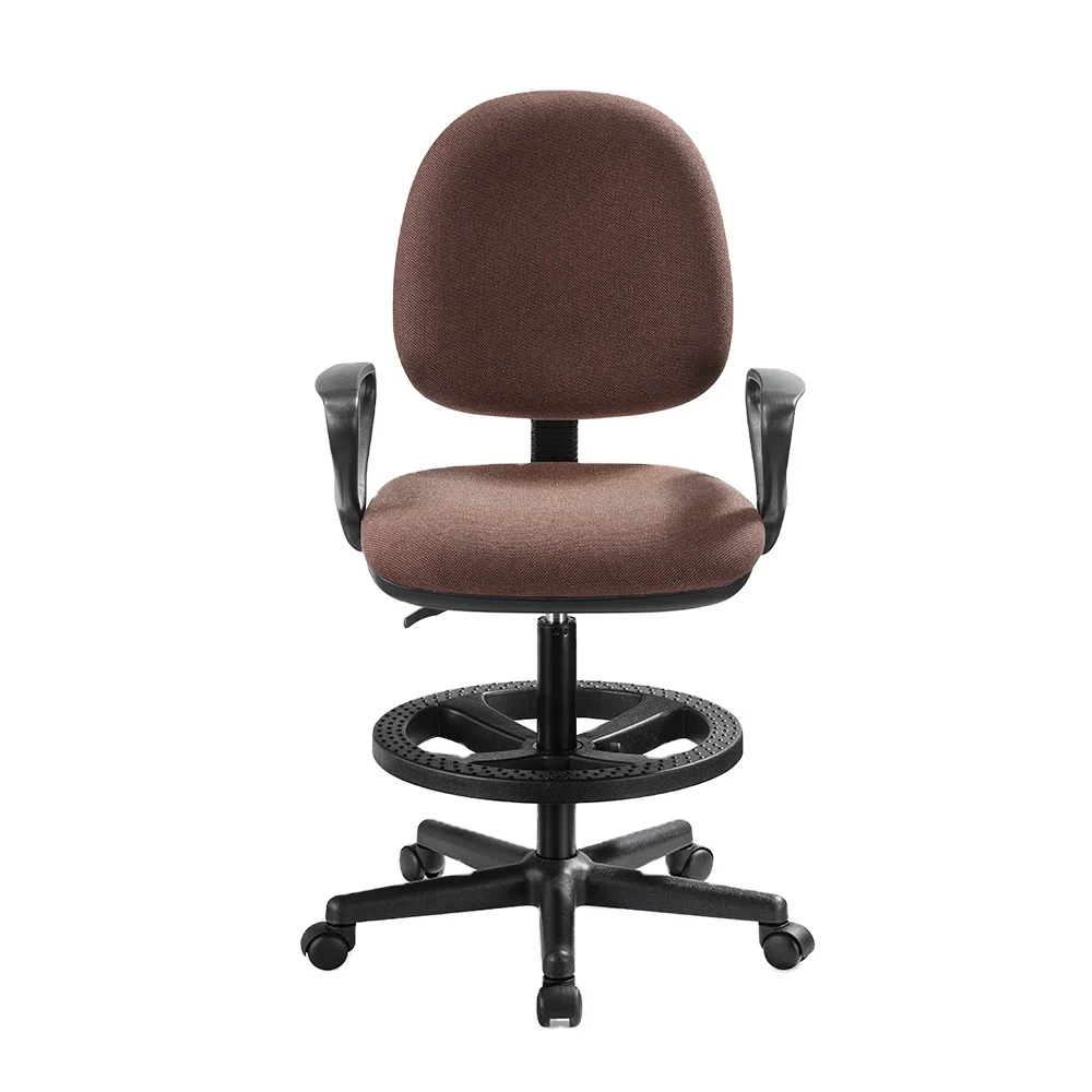 Laboratory Stool with Armrests Adjustable Press Secretary Fabric Chair Task Staff Chair Industrial Engineering Chair