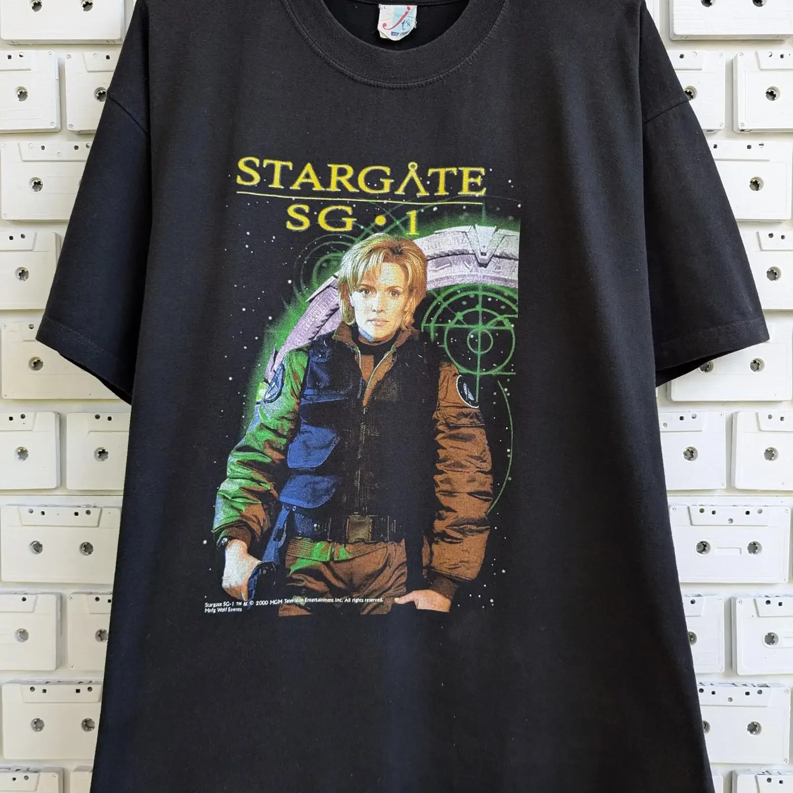 Vintage 2000 Stargate SG 1 Samantha Carter Sci Fi TV Series T Shirt Military Science Fiction Merch vintage Washed Casual