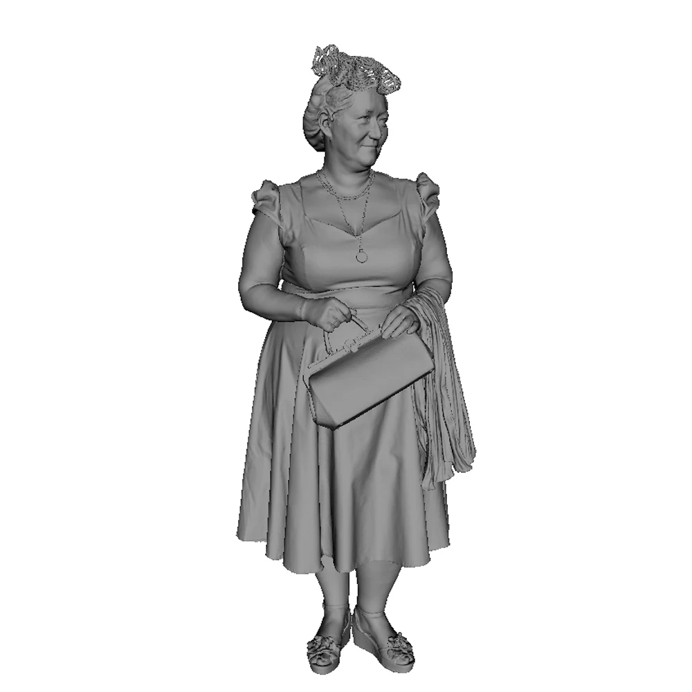 Dame civile de la seconde guerre mondiale, figurine modèle en résine, thèmes militaires de la seconde guerre mondiale, kit non assemblé et non peint, 1/35