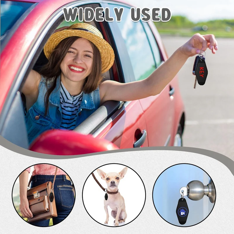 100Pcs Black Hotel Motel Keychain Bulk Plastic Sublimation Blank Keychains Vintage Rhombus Motel Key Tags Double Sided Durable