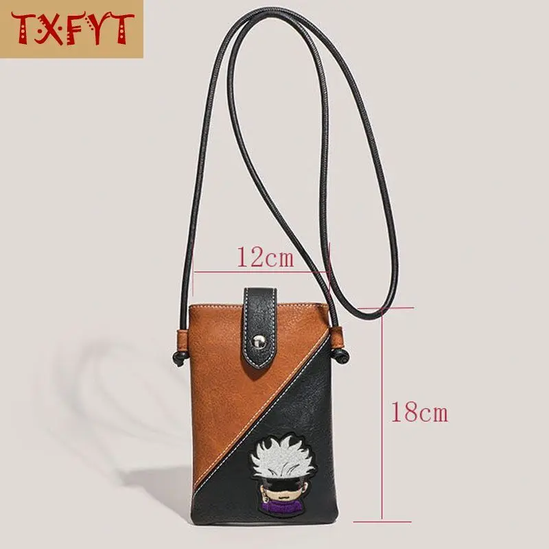 Jujutsu Kaisen Gojo Satoru  PU Phone Pouch Mini Mobile Phone Bag Travel Messenger Bag Casual Crossbody Bags Birthday Gifts