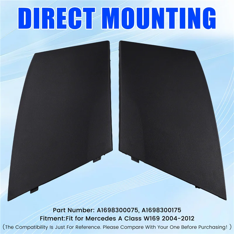 X39A-สำหรับเมอร์เซเดสเบนซ์เอคลาส W169 A1698300075 A1698300175 ABS 1 คู่ด้านหน้าฝาครอบท่อระบายน้ำ