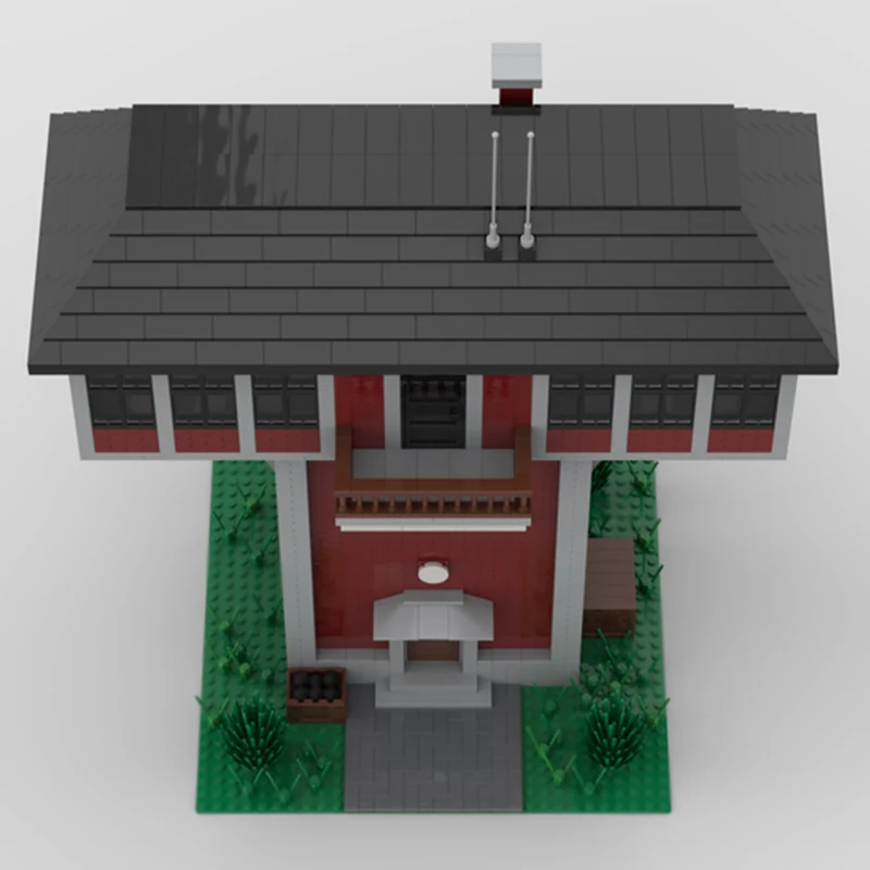 نموذج عرض الشارع MOC قوالب بناء ملصق برج إشارة Aiguillage تكنولوجيا وحدات هدايا العيد للأطفال تجميع اللعب البدلة #3