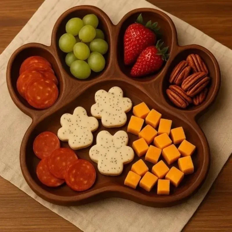 나무 문어 모양 서빙 트레이, 다용도 조리된 음식 플래 - Food Snacks Items 리뷰 및 가격