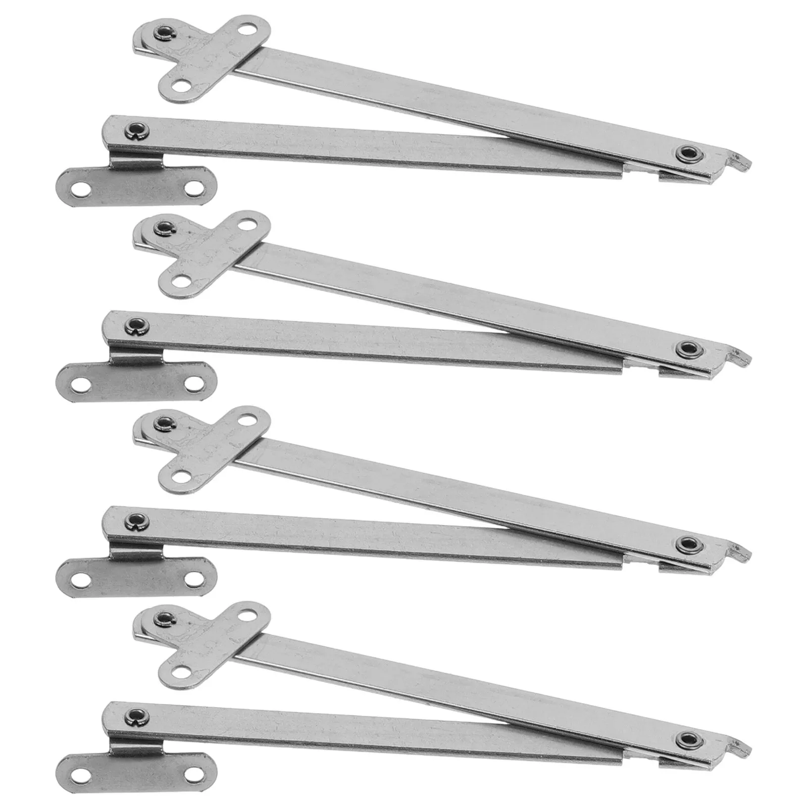 4Pcs Stylish Adjustable Cabinet Support Rods Metal Pull Rods Stay Support Hinge for Kitchen Wardrobe Furniture Cabinets
