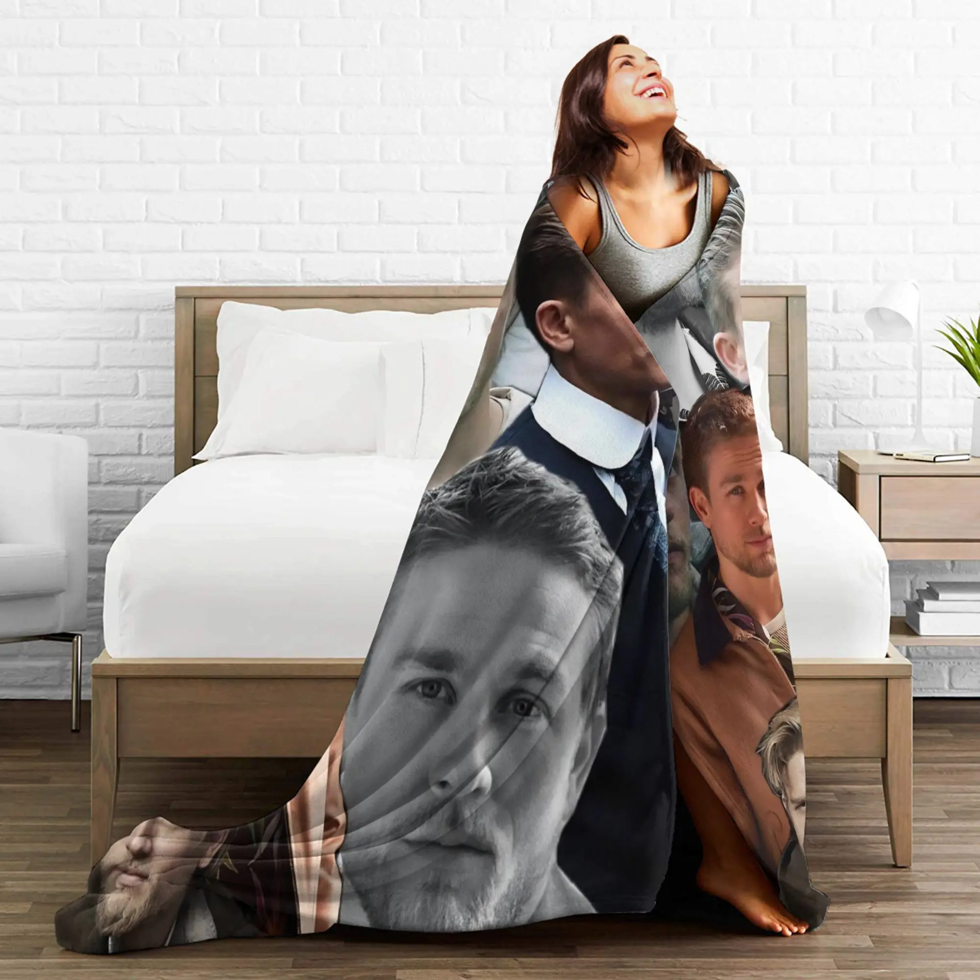 تشارلي هونام مونستر إد جين قصة البطانيات جودة لينة الدافئة الفراش يلقي الربيع كرسي أريكة سرير مضحك المفرش #4