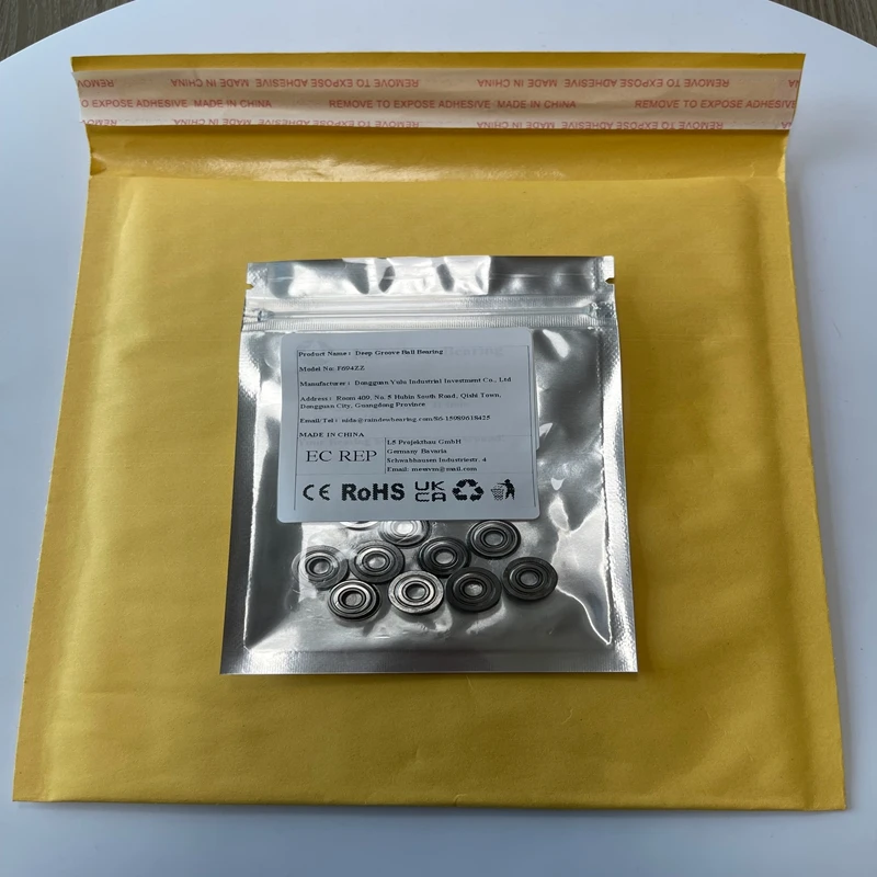 

10PCS F694ZZ 4x11x4mm ABEC-7 Skate Bearing Steel Radial Shaft Deep Groove Flange Ball Bearing