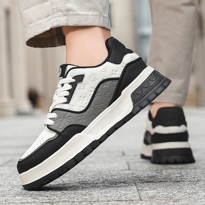أحذية رجالية راقية، خريف 2025 أحذية عصرية جديدة متعددة الاستخدامات، أحذية رياضية بنعل سميك على الطراز الكوري، أحذية رياضية عصرية منخفضة الارتفاع #4