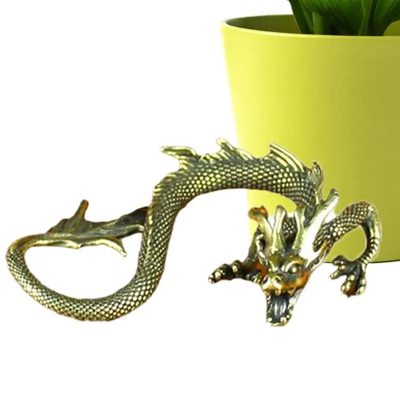 Dragon Figurine Table Art Sculpture Desktop Ornament Luck & Success Decoration Collectible Figurine For Living Room Decoration