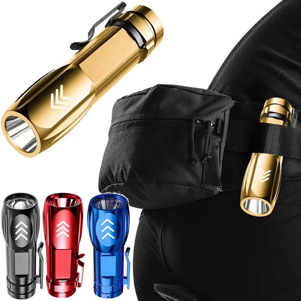 

Waterproof Mini LED Flashlight USB Rechargeable High Bright Emergency Torch Portable Clip Long Range Lantern Home Work