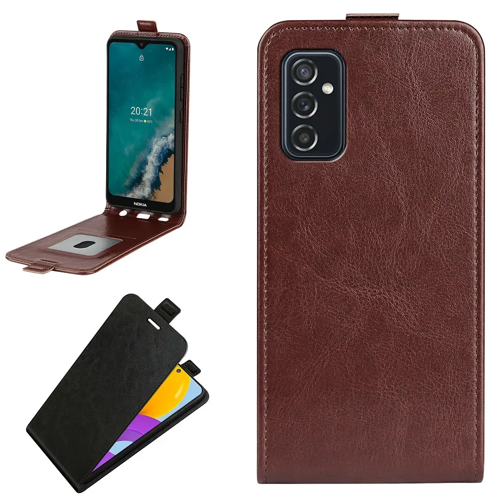 For Samsung Galaxy M54 M52 M53 M33 M23 M12 M21 M31 M31S Flip Vertical Case Retro Leather Shockproof Cover M51 M11 F23 Bags Case
