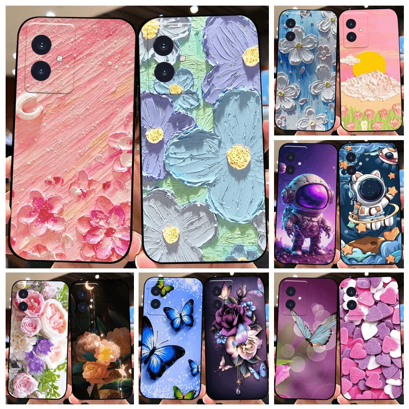 For Honor 100 Case MAA-AN00 Floral Pattern Soft TPU Silicone Phone Cover For Huawei Honor 100 Pro 5G Capa MAA-AN10 Bumper Shells