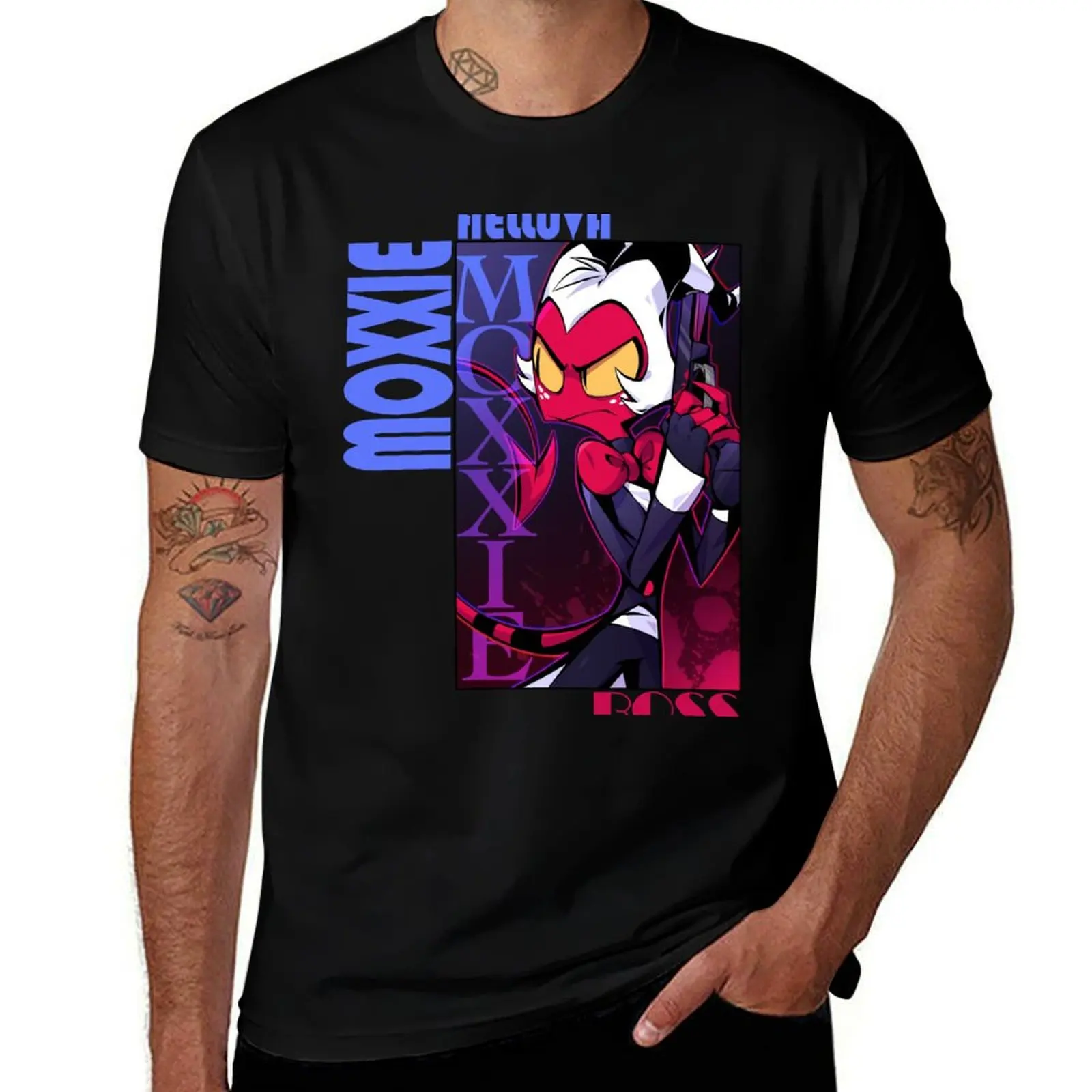 

Helluva Boss Moxxie T-Shirt t shirts for man cotton soft t shirt personalised