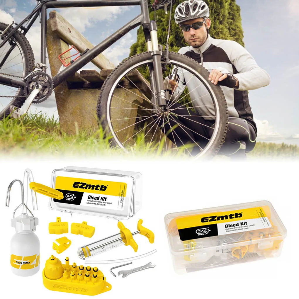 Universal Bicycle Hydraulic Disc Brake Oil Bleed Kit Tools For SHIMANO SRAM Avid MAGURA MTB Road Bike Brake Repair Tool