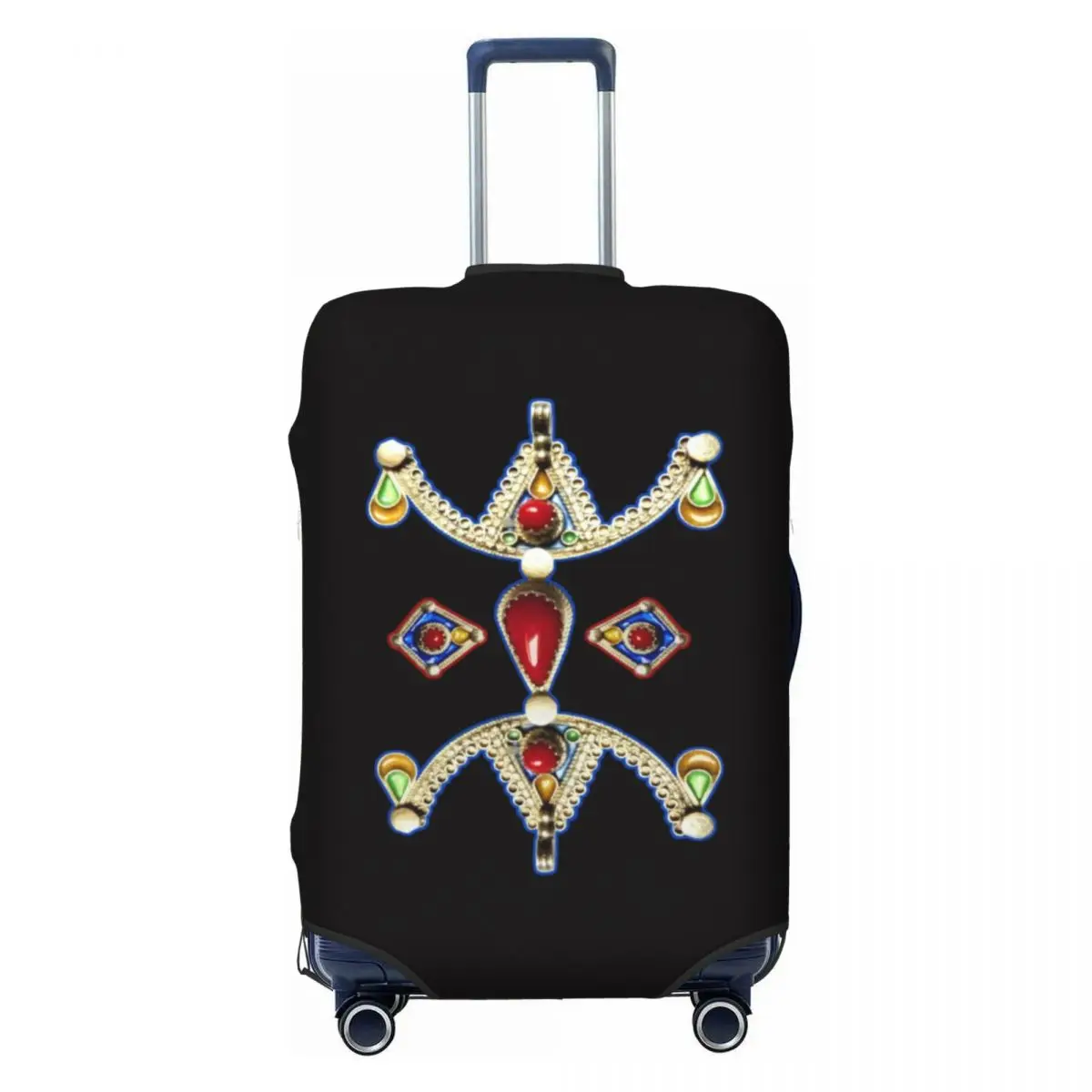 

Custom Z Imazighen Kabyle Jewelry Luggage Cover Funny Amazigh Berber Ethnic Suitcase Protector Covers Suit For 18-32 inch