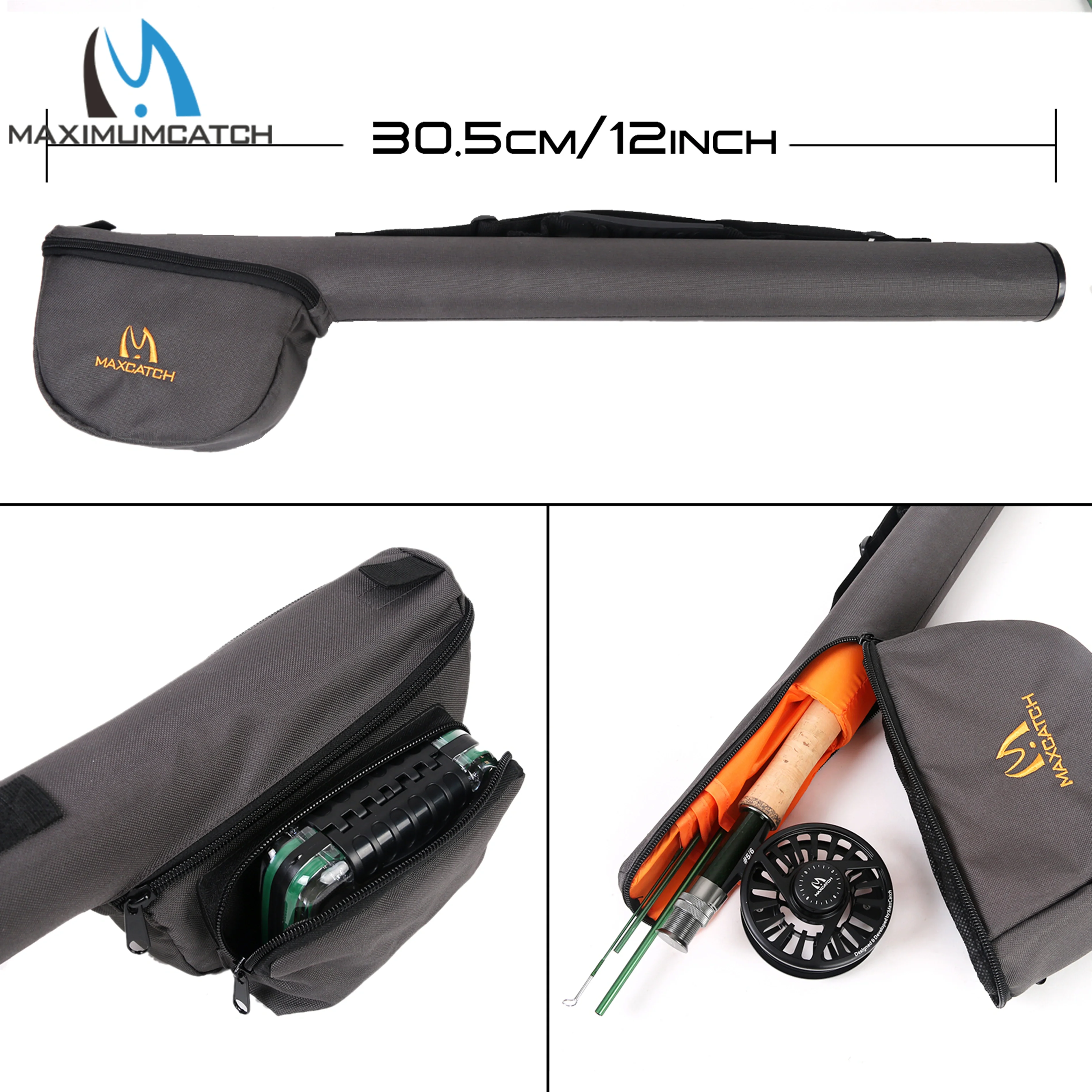 Maxcatch Premier Fly Fishing Rod Combo 4pc Lightweight Beginner Travel Set with Fly Reel Line Flies Complete Fishing Kit view 5