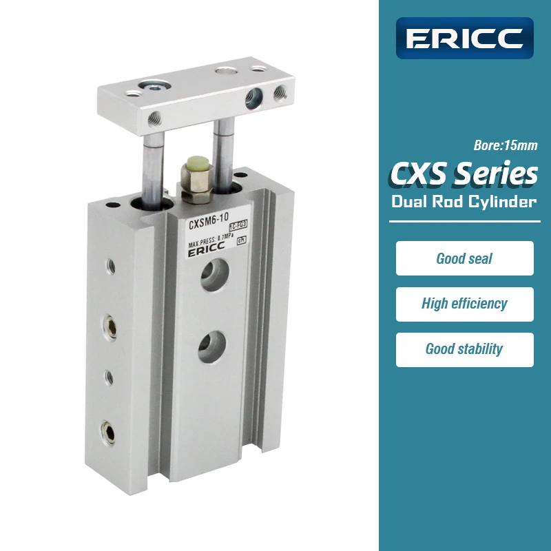 

CXSM15 Series Dual Rod Cylinder Slide bearing air pneumatic cylinder Built-in magnet CXSM15-10 CXSM15-60 CXSM15-20 CXSM15-100