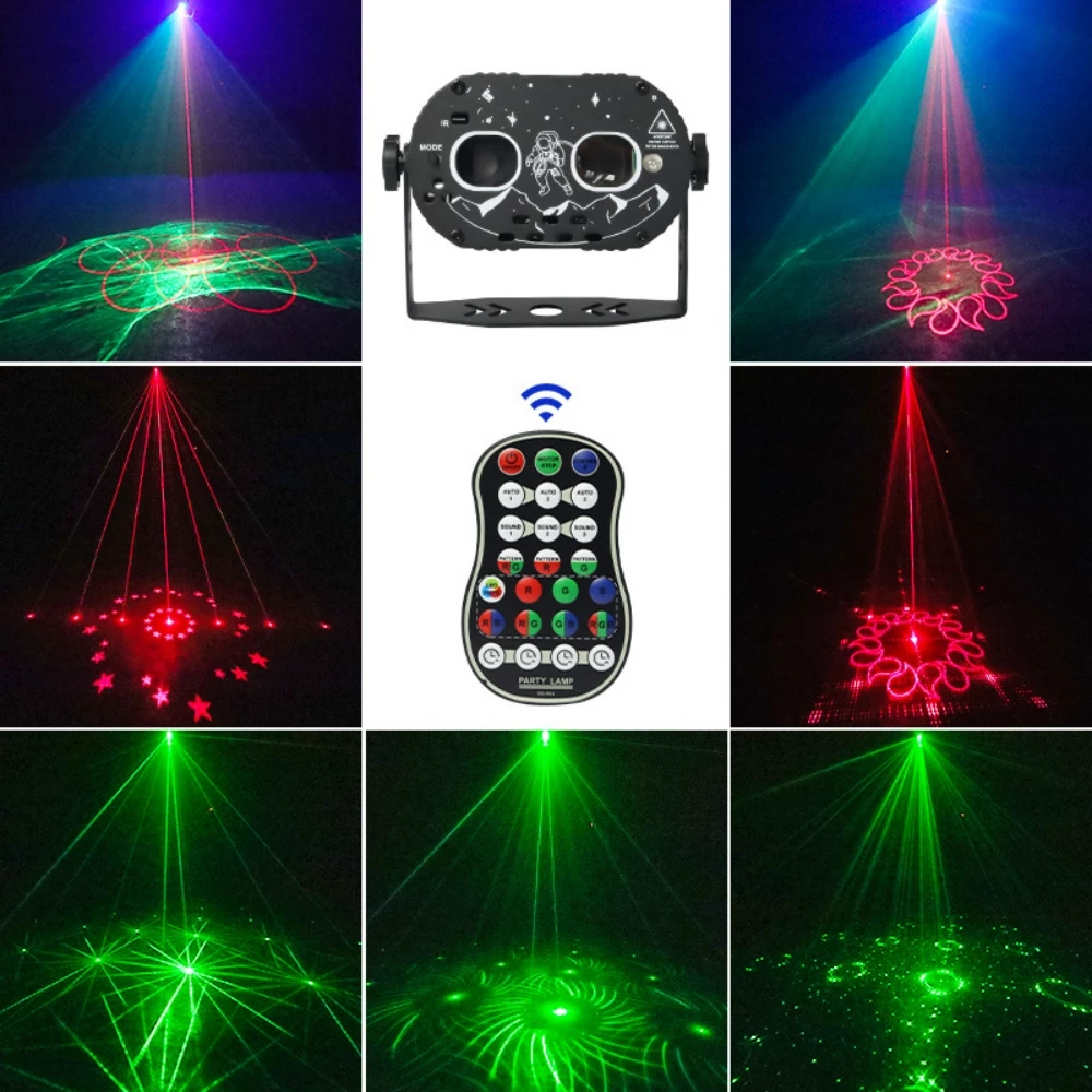 Przenośny Laser z lampą błyskową lampa projekcyjna USB światło dyskotekowe oświetlenie DJ dekoracja na przyjęcie ślubne klubu RGB