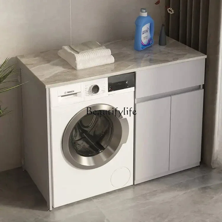 05 FG17machine à laver significatif autre armoire intégrée personnalisée dalle de roche casier espace aluminium balcon armoire combinaison