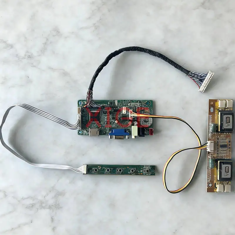 

Плата контроллера дисплея подходит для LQ170E1LG MTT170E1LG11 QD17EL07 QD170E1LG03 1280x1024 1280*1024 30-контактный LVDS 4-CCFL VGA + HDMI комплект DIY