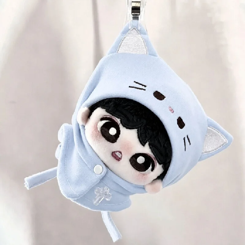 Plush Doll Clothes 10Cm Cotton Doll Cat Cloak Cute Hooded Outfit Soft Plush Doll Costume Dress Up Accessory For Collectible