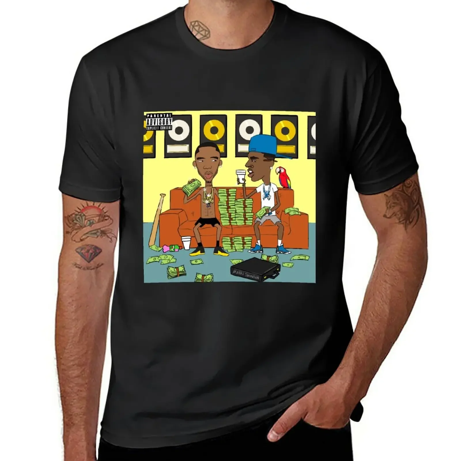 

New Dum and Dummer 2 - Young Dolph man graphic t shirt summer tops Blouse Men's cotton t-shirt Informal manga Sweatshirt vintage