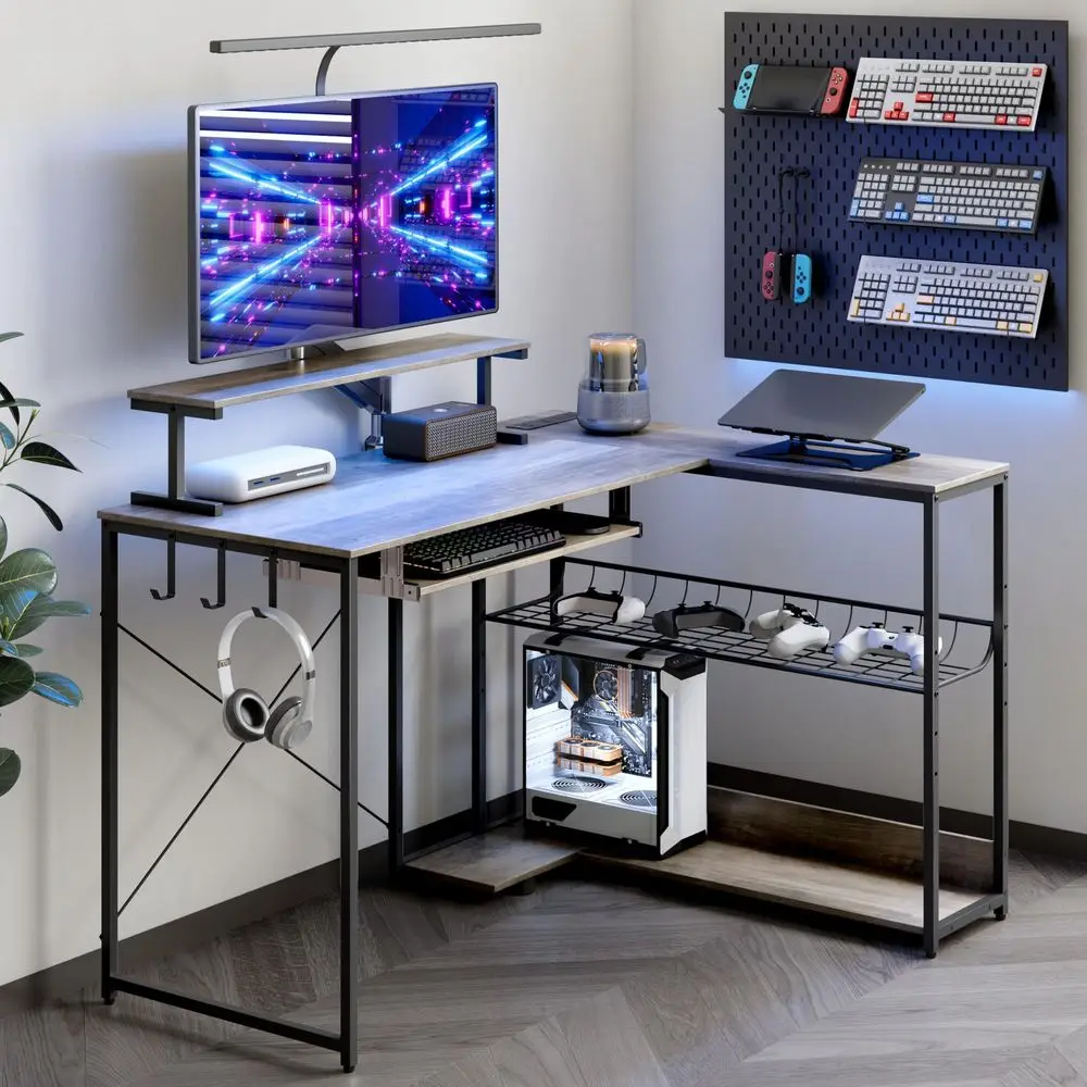 Desk, L Shaped Gami…