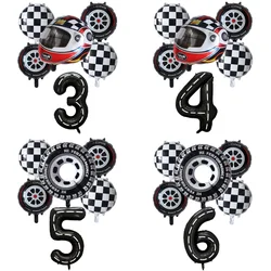 1set Motor Helmet Balloon Wheel Tire Racing Balloons Birthday Decor Boys Race car Dirt Bike Motorcross Hot Wheel Party Supplies