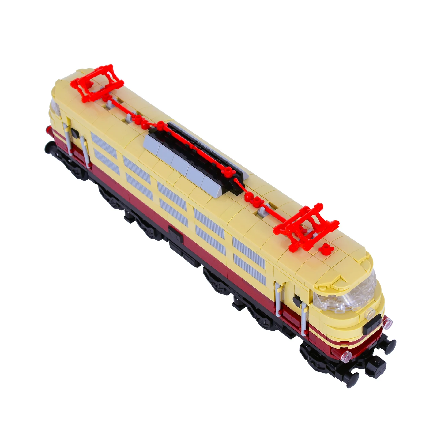 MOC City Creative Idea Train Rheingold BR 103 Building Classic Auto Blocks Bricks Mainan Rakitan DIY