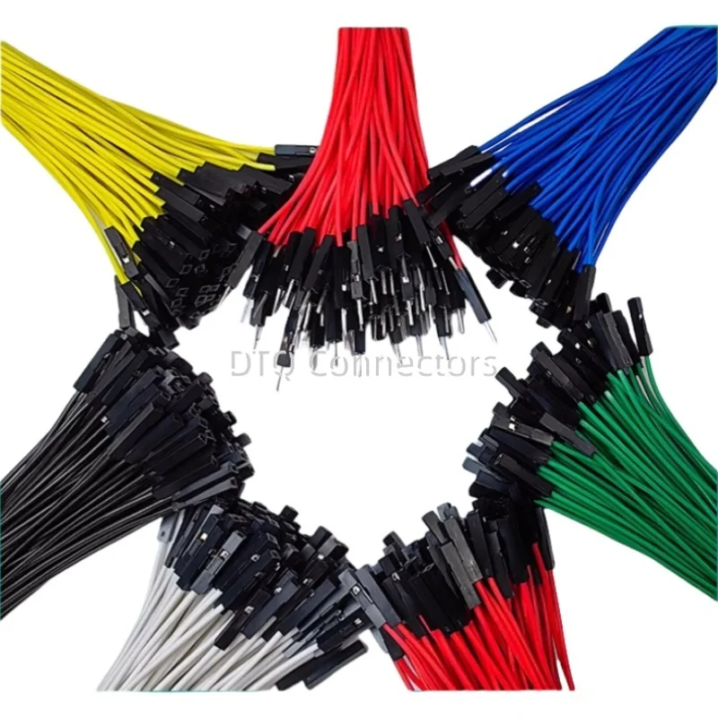 20PCS 1Pin Dupont Jumper Wire Line  2.54mm Male Female Electronic Cable For Arduino DIY Red Yellow Green Yellow Blue Black