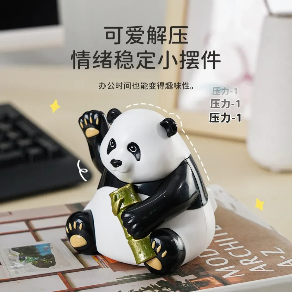 New Car Decoration Solar Energy Decoration Shaking Head Doll Cute Panda Shape Decoration Gift Creative Interior Automotive