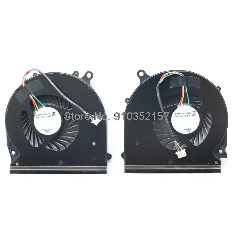 Laptop New CPU GPU FAN For Gigabyte P56 P56XT P56X V7 BS4805HS-U3B BS4805HS-U3C 7700HQ GTX1070