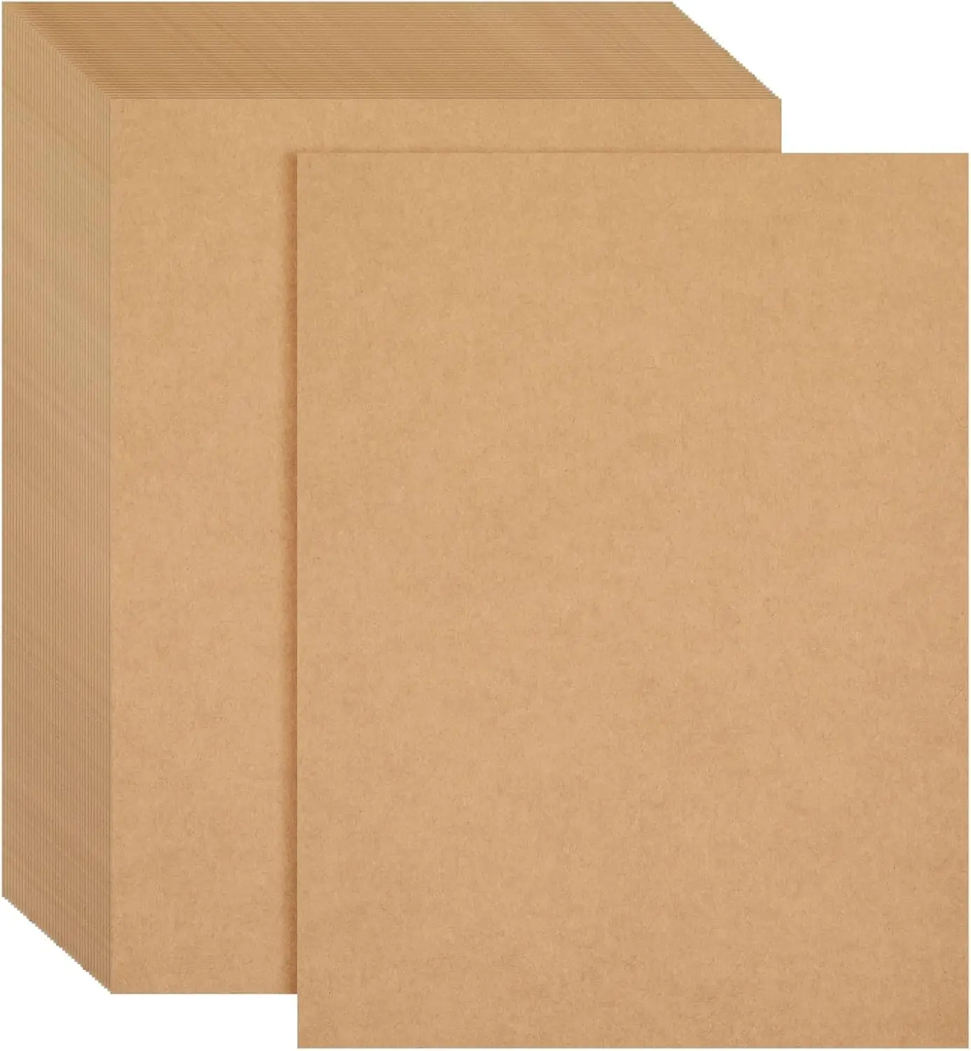 

96 Sheets Brown Kraft Cardstock Paper 176GSM for Crafts Invitations Menus 8.5x11 In