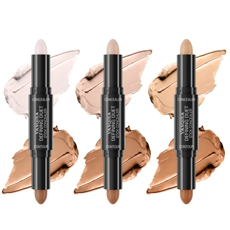 Double-ended Dual-purpose High-light Trimming Stick, Three-dimensional Contour, Nose Shadow, Facial Shape, Brighten And Trimming