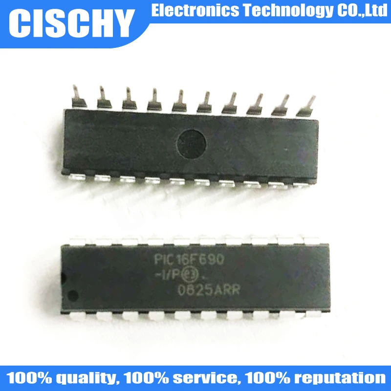 1pcs/lot PIC16F690-I/P PIC16F690-I/ PIC16F690 DIP-20 In Stock