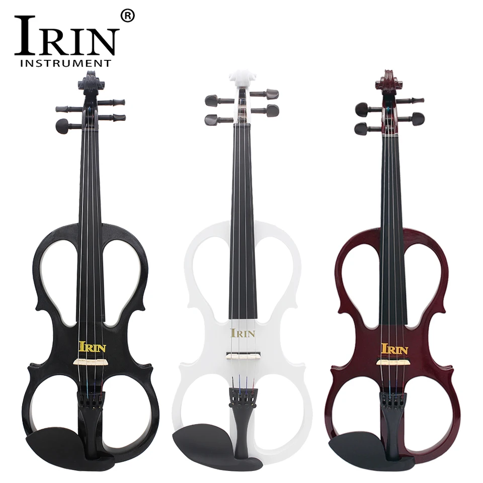 4/4 Electric Violin Set with Case Black, Maple, Ebony