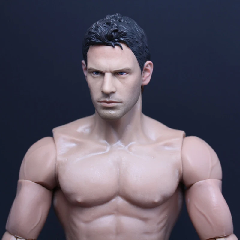 1/6 Scale Male Soldier Head Sculpt Player Head Carving Model Actor Headplay for 12\