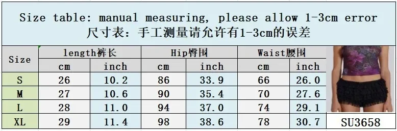 Sexy Beach Wear Fashion Ruffles Patchwork Black Shorts Solid Color Lolita Low Waisted Shorts Y2k Summer Clothes Women