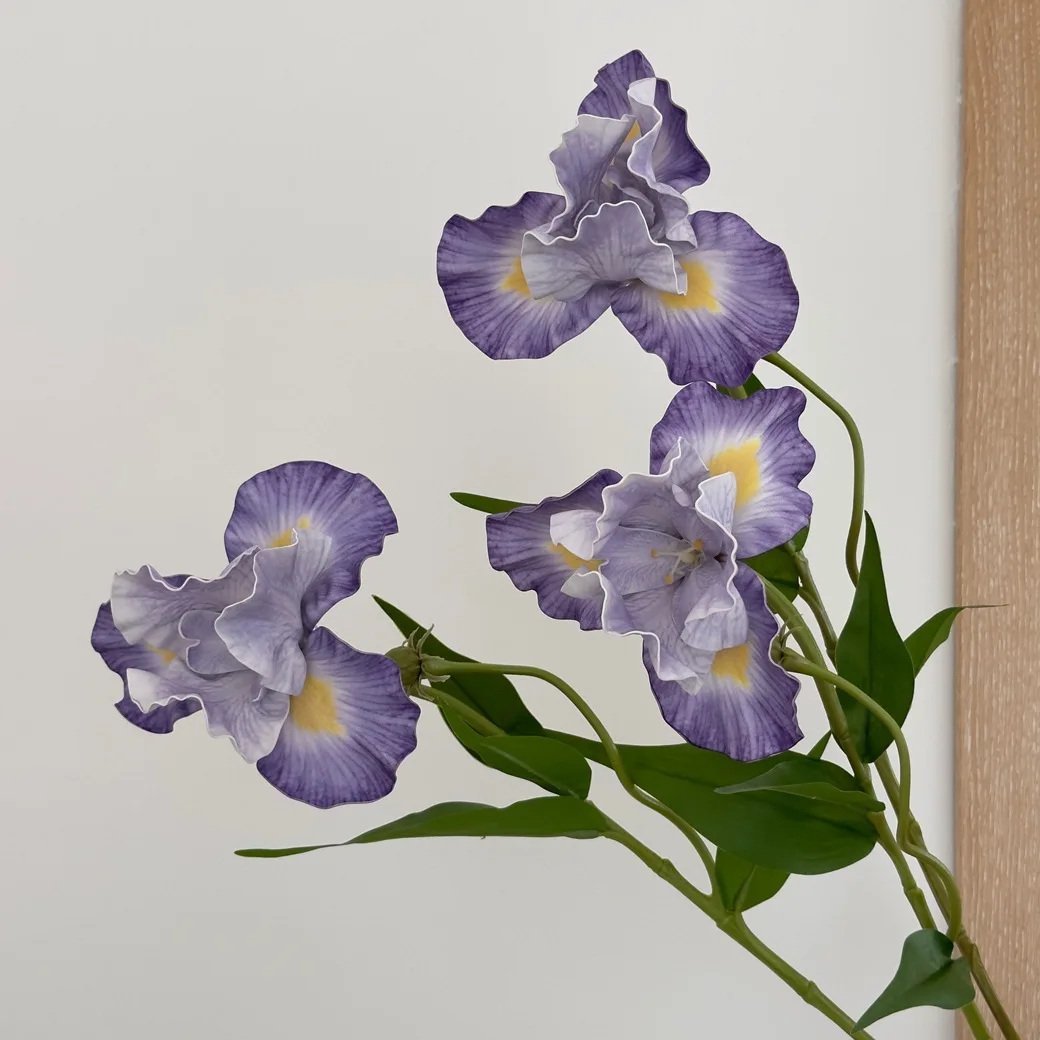 

5Pcs Artificial EVA Large Flower Iris Wedding Decor Fake Flowers Home Room Decoration Accessories Party Table Floral Layout Iris