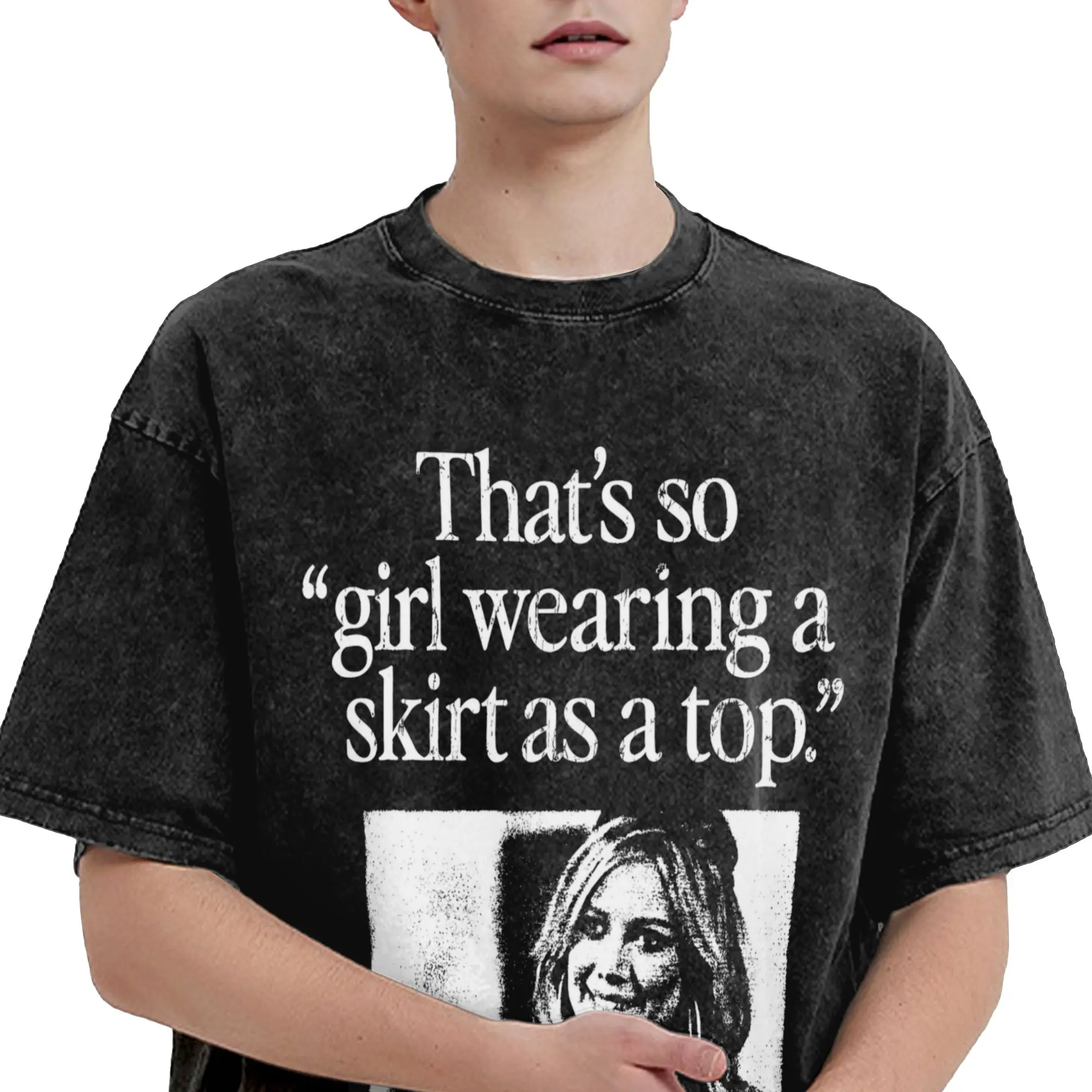 Printed Hilary Duff Lucky Me Tour 2026 Washed T Shirt Apparel Oversize T-Shirts  for Men Women Tee