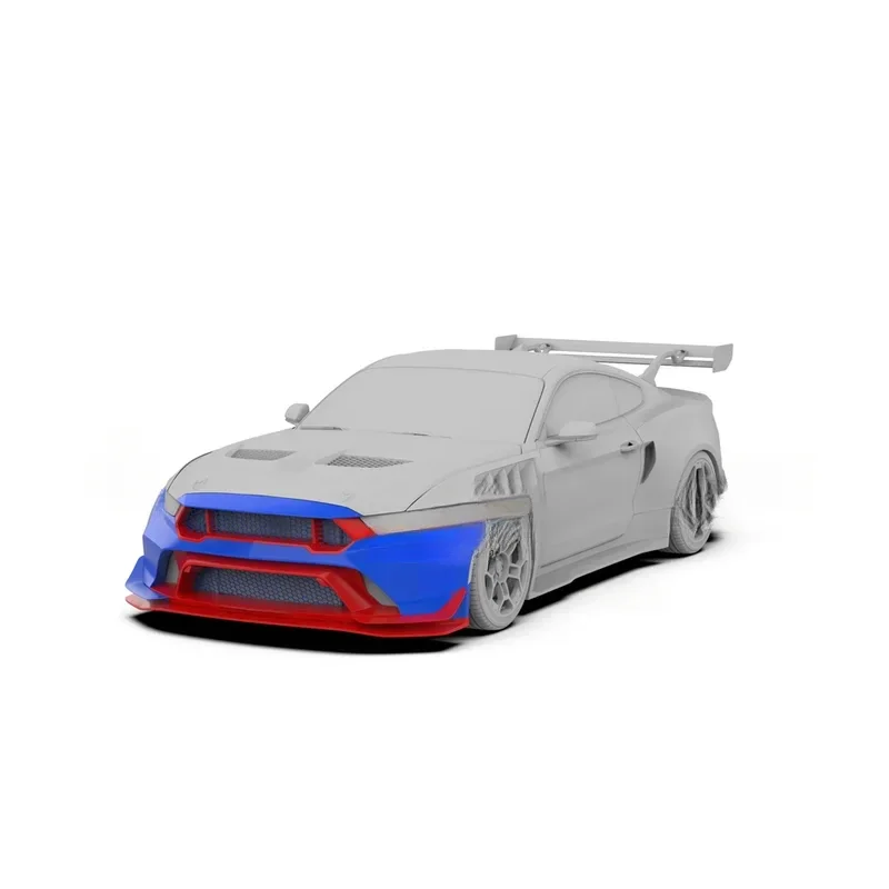 Wide Body Kit For Mustang 2014-2023 Front Rear Bumper Engine Hood Wide Flares GT Wing