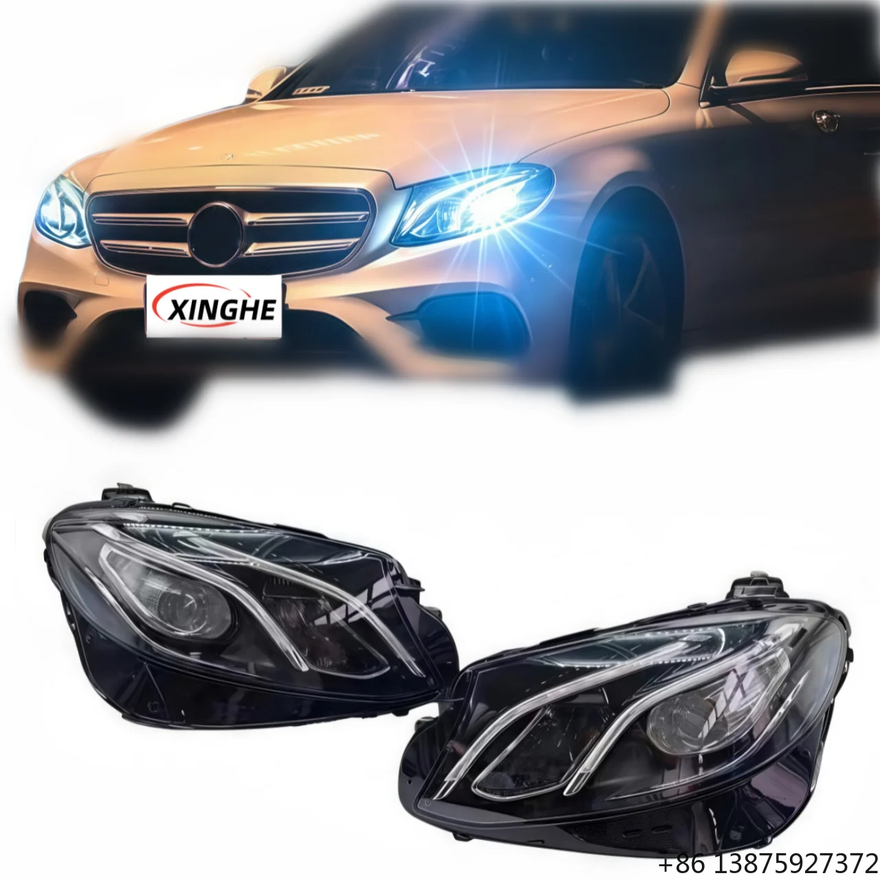 For 17-20E class W213 headlights E260 E200 E300 daytime running lights LED car lighting system