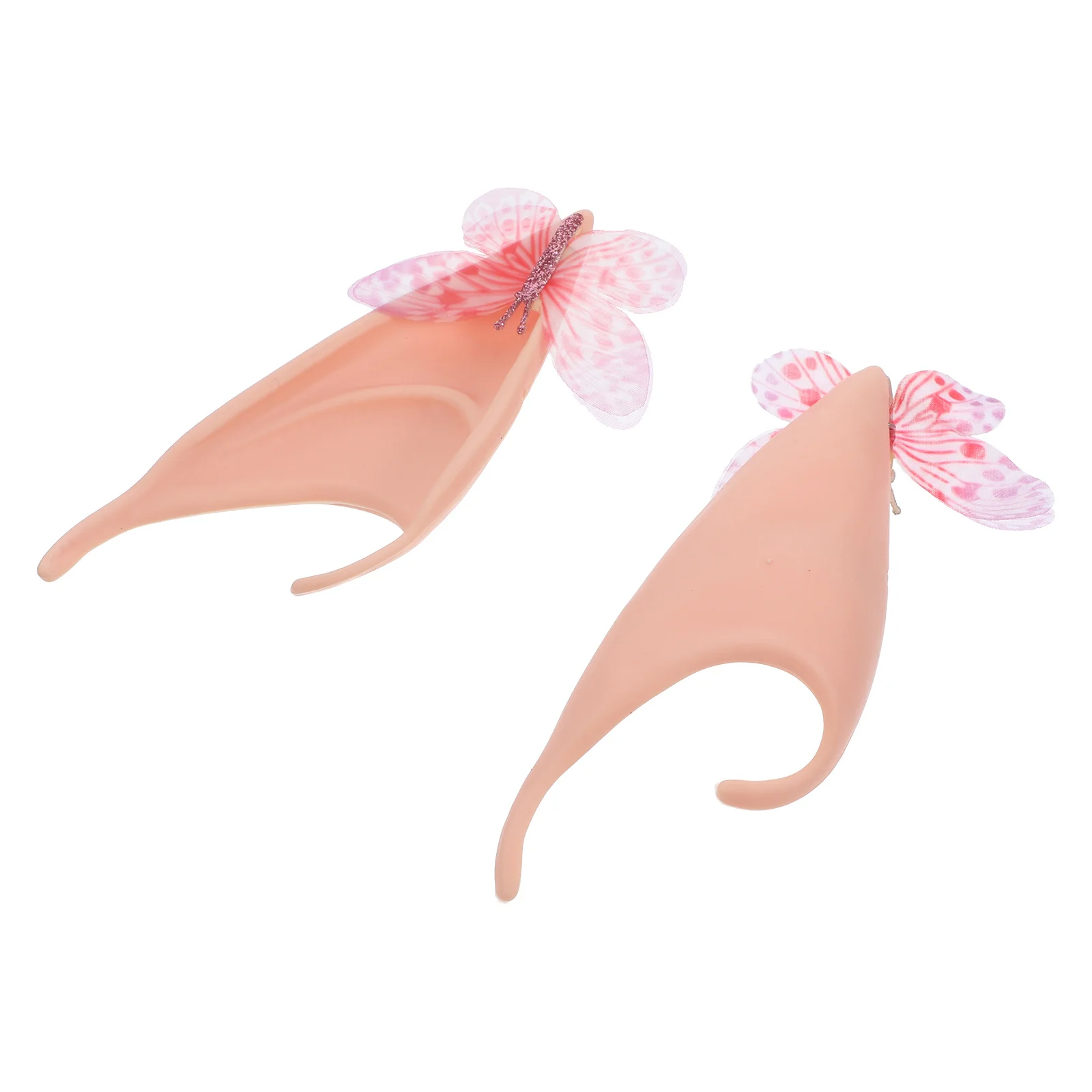 1 paire d'oreilles d'elfe féeriques décoratives, accessoire de Cosplay papillon pour fête d'halloween, bal de promo, séance Photo, oreilles de fée pour Cosplay