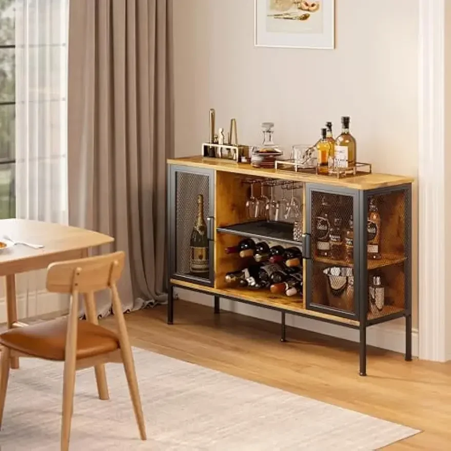 

#For Small Coffee Bar Cabinet with Storage, Farmhouse Sideboard Buffet Cabinet and Wood Wine Cabinet with Wine Rack&