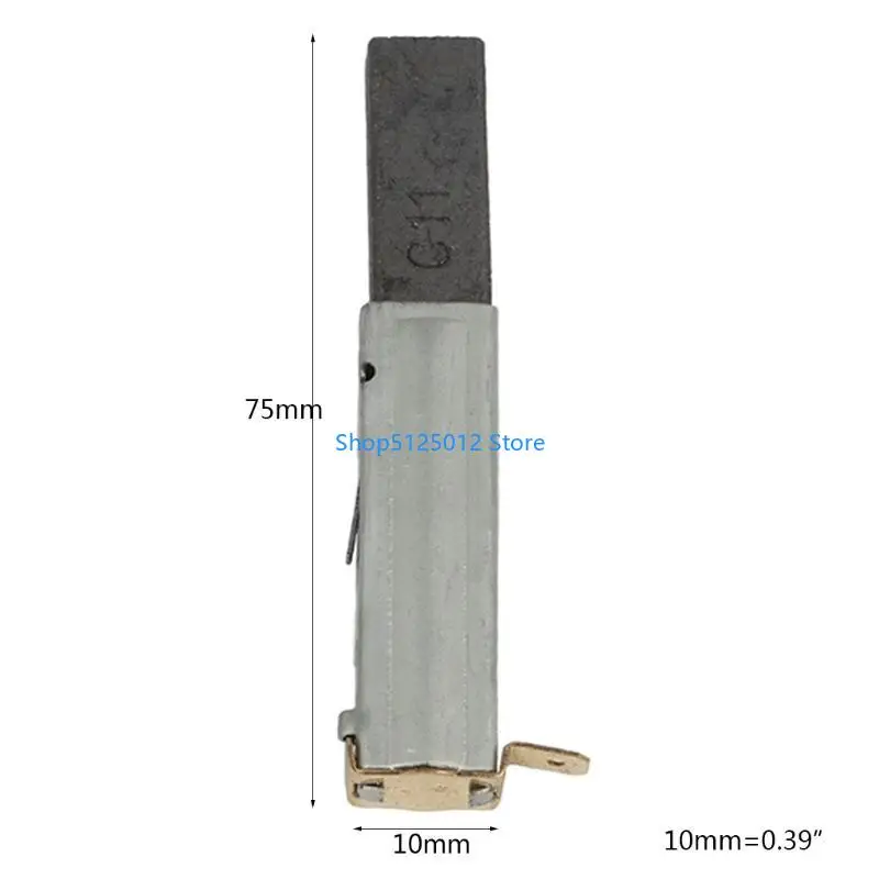 G8TC محرك مكنسة كهربية فرشاة الكربون يستبدل الملحقات المحرك الكهربائي فرش الكربون استبدال إصلاح أجزاء 75x10 مم #5