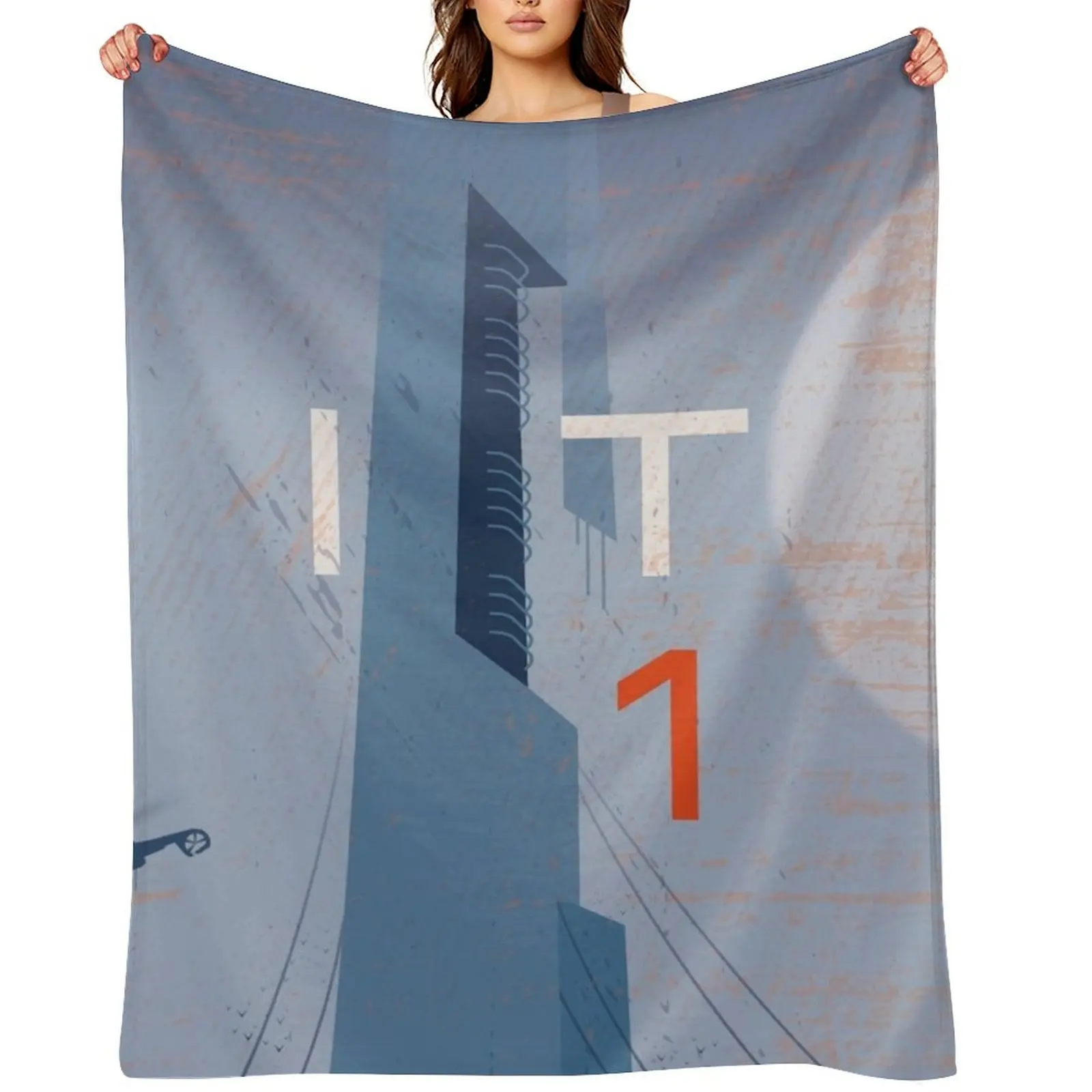 

City 17 - Half Life Throw Blanket valentine gift ideas Weighted Picnic Heavy Blankets