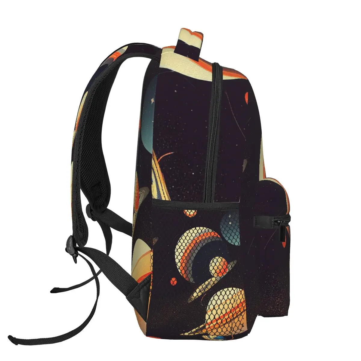 Sac à dos avec illustration d'astronomie rétro vintage pour garçons et filles, cartable d'école pour enfants, sac à dos de dessin animé pour enfants, sac initié