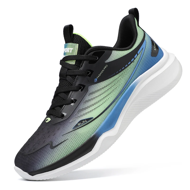 Chaussures en cuir noir pour hommes, baskets élégantes respirantes à semelle épaisse, décontractées et sportives, polyvalentes et légères, nouvelle collection automne