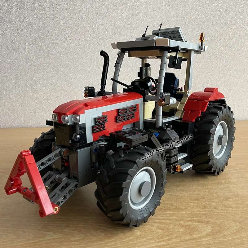 NEW 1550PCS Moc RC Farm Massey Ferguson 7S Tractor Model DIY creative ideas Child Toy birthday Gift Technology Electric Blocks